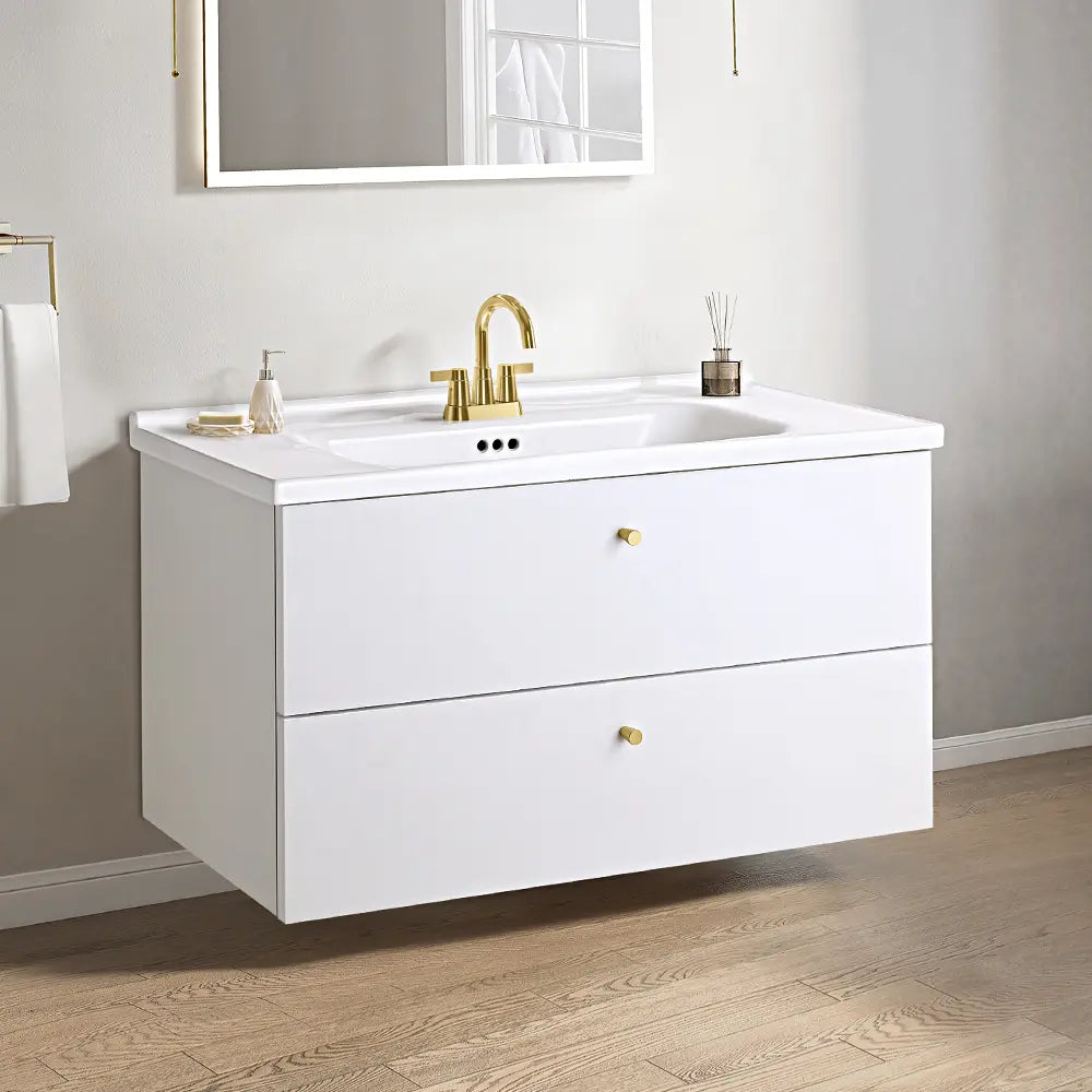 Olivia 900mm Wall Hung Single Bathroom Vanity