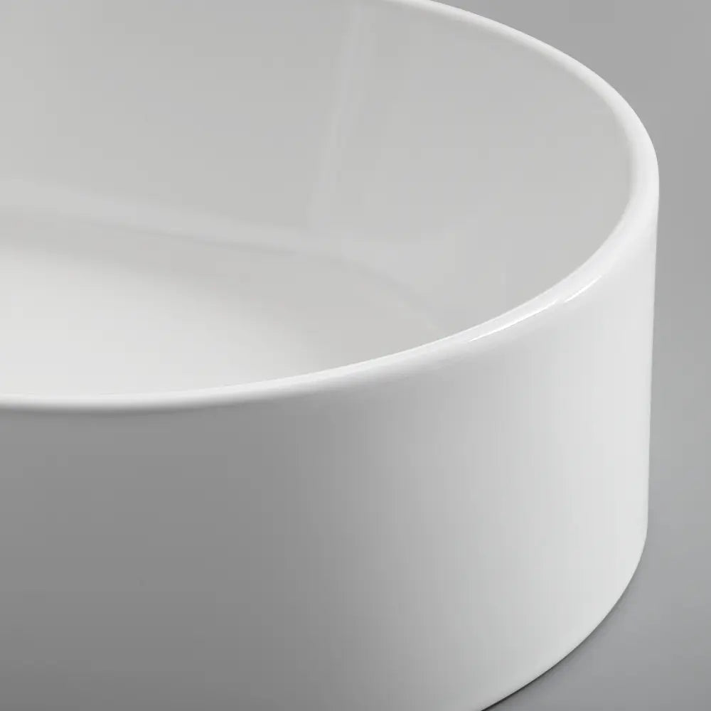 Sabina 525mm White Oval Ceramic Above Counter Basin