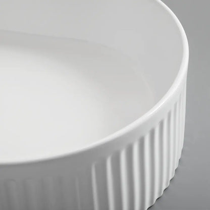 Kiora 500mm White Oval Ceramic Above Counter Basin