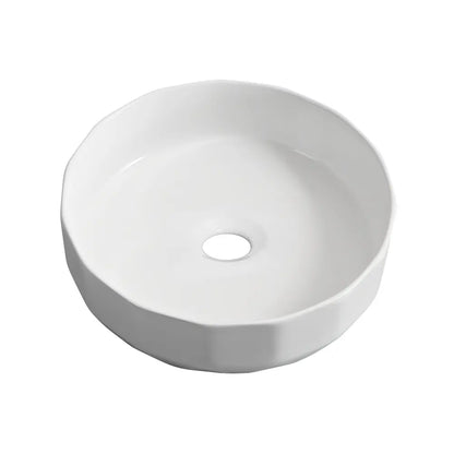 Marlo 400mm White Round Ceramic Above Counter Basin