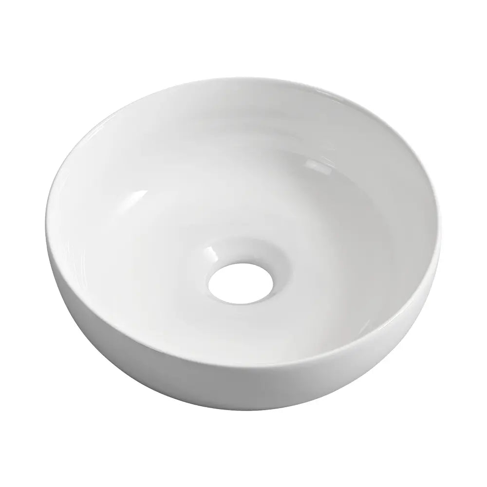 Sabina 320mm White Round Ceramic Above Counter Basin