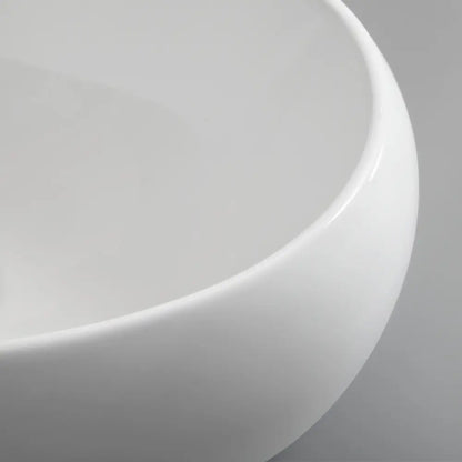 Sabina 410mm White Deep Oval Ceramic Above Counter Basin