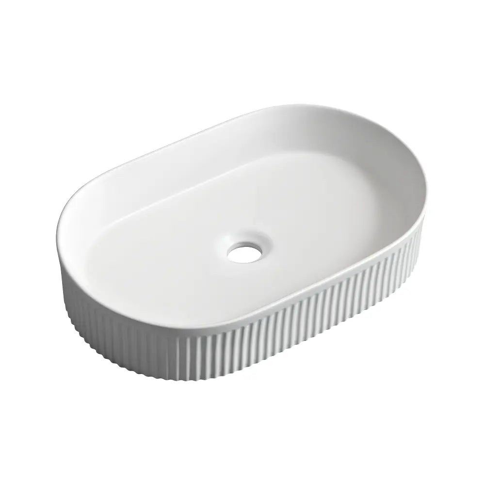 Nueva 580mm Matte Oval Ceramic Above Counter Basin