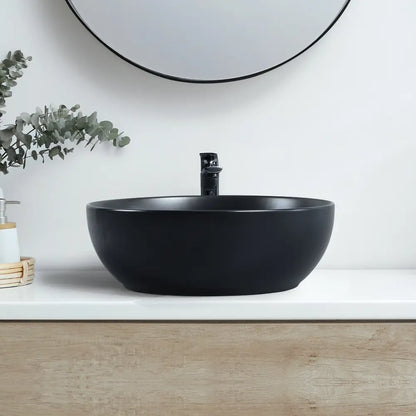 Quay 320mm Matte Round Ceramic Above Counter Basin