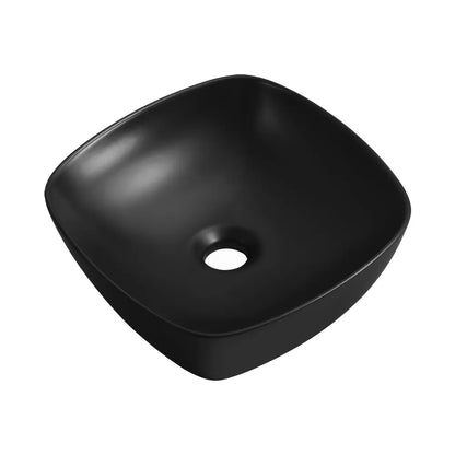 Quay 400mm Matte Square Ceramic Above Counter Basin