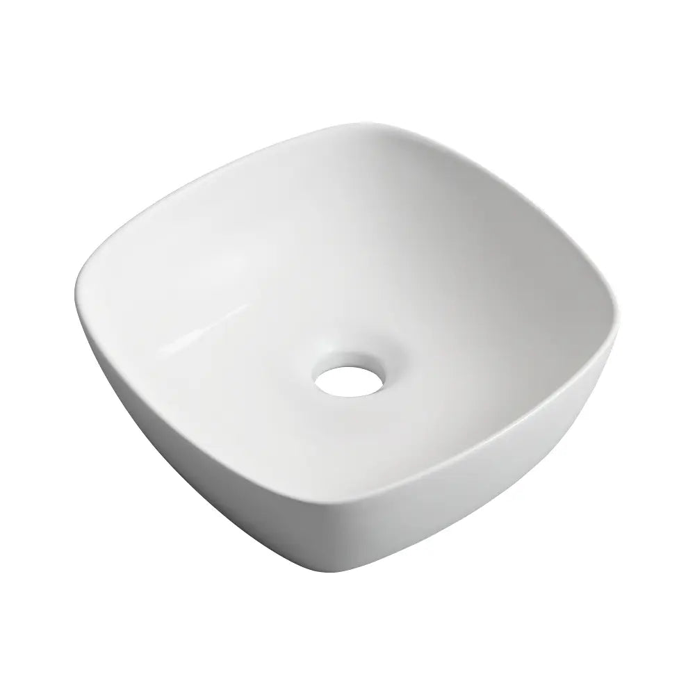 Quay 400mm Matte Square Ceramic Above Counter Basin