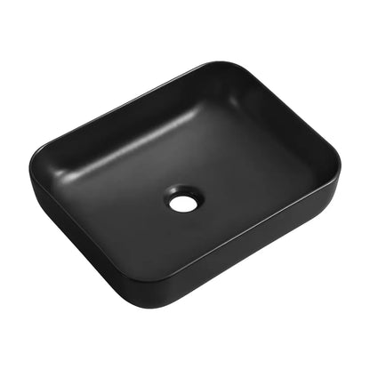 Quay 500mm Matte Rectangle Ceramic Above Counter Basin