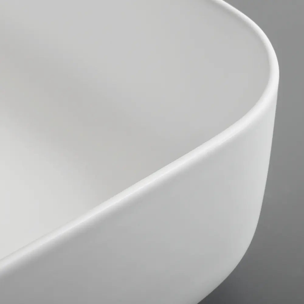 Quay 500mm Matte Rectangle Ceramic Above Counter Basin