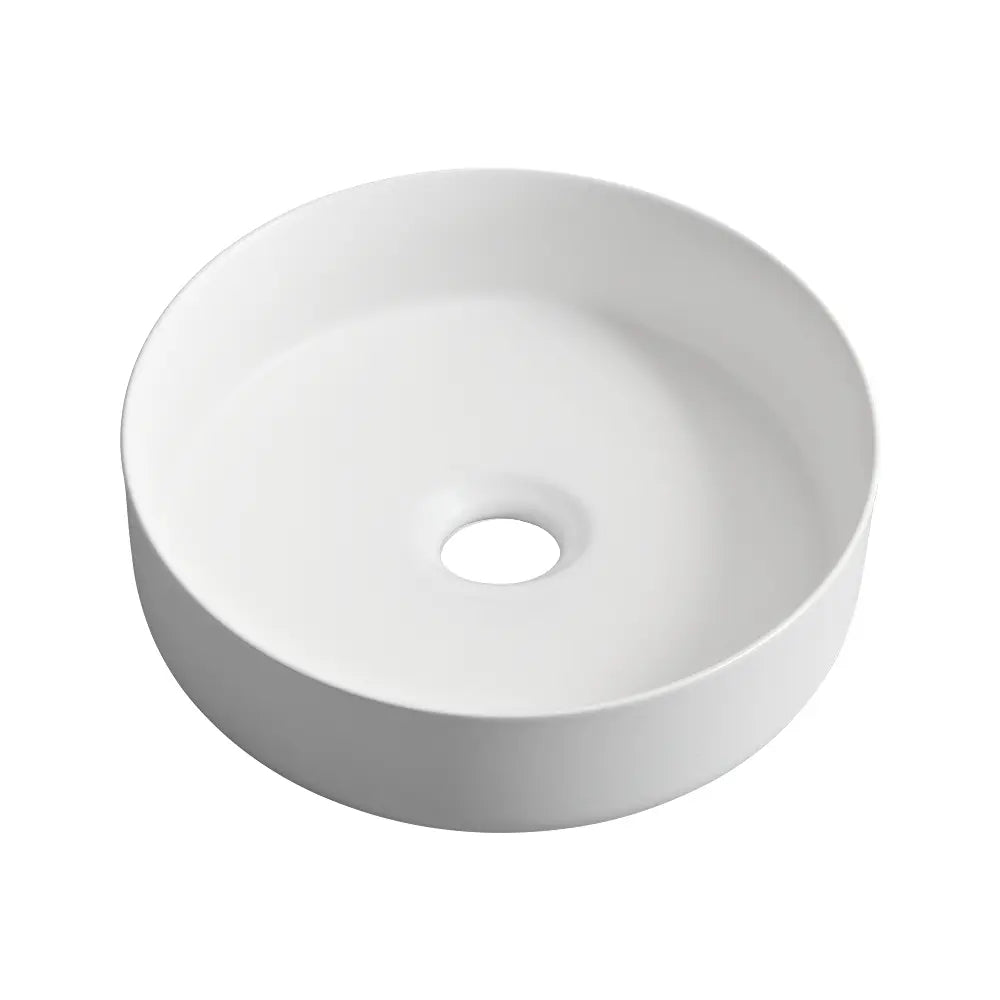 Quay 410mm Matte Round Ceramic Above Counter Basin