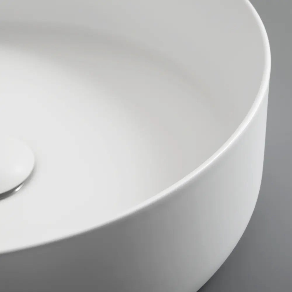 Quay 410mm Matte Round Ceramic Above Counter Basin