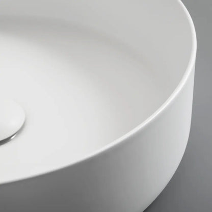 Quay 410mm Matte Round Ceramic Above Counter Basin