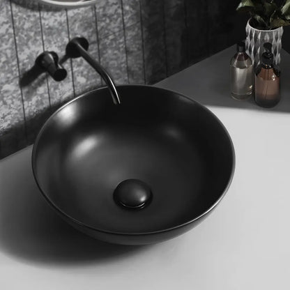 Milan 400mm Matte Round Ceramic Above Counter Basin