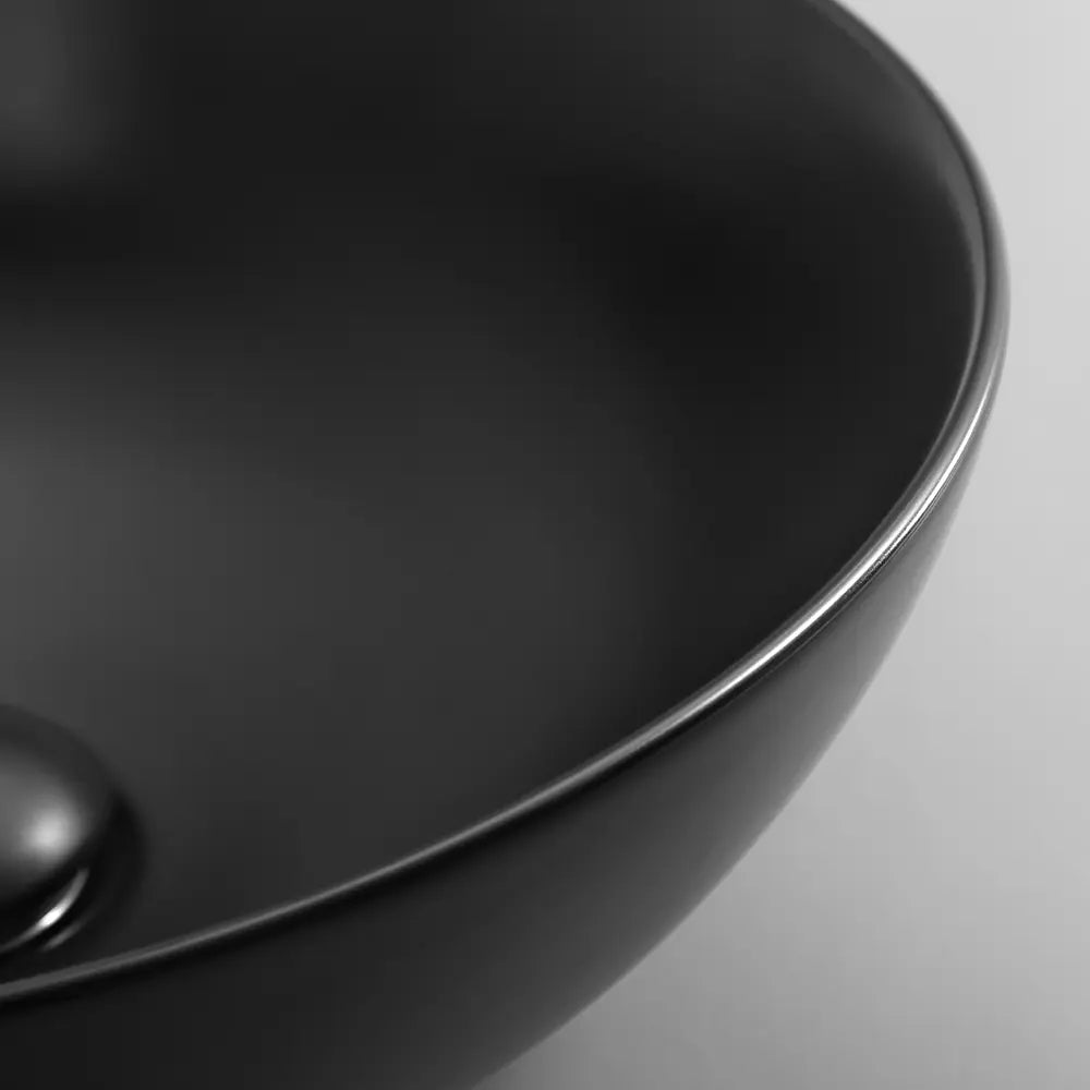 Milan 400mm Matte Round Ceramic Above Counter Basin