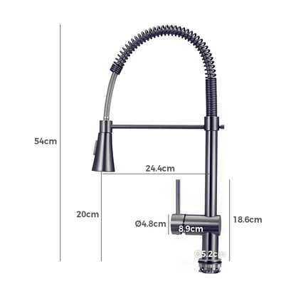 Modern kitchen faucet – Vivi spring pull down sink mixer height features