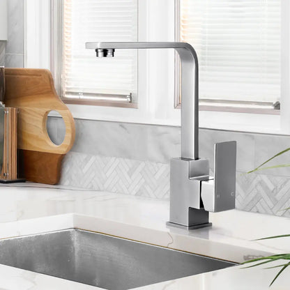 Ivy Slimline Square Tap featuring durable materials and sleek lines in aluminum