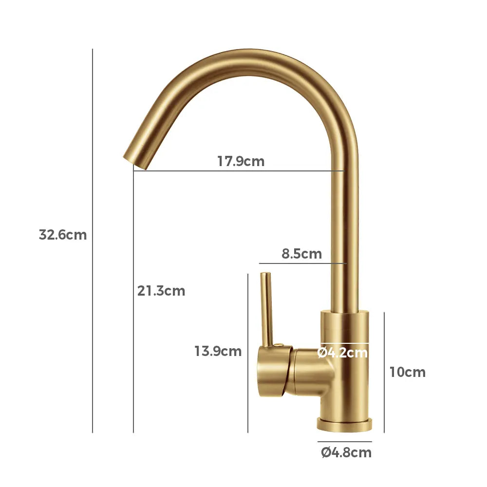 Jeni Slimline Gooseneck Tap detail