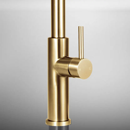 Close-up of the pull-out hose in Gold feature