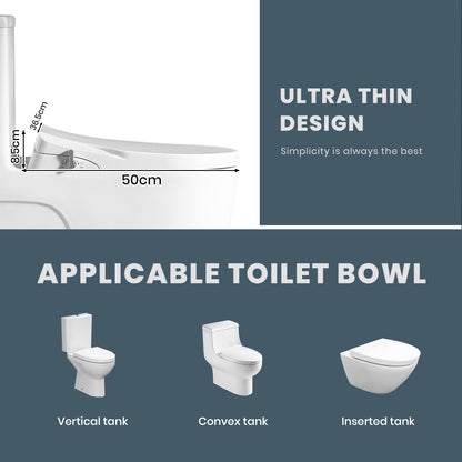 Modern bathroom featuring D-Shape Toilet Bidet Seat