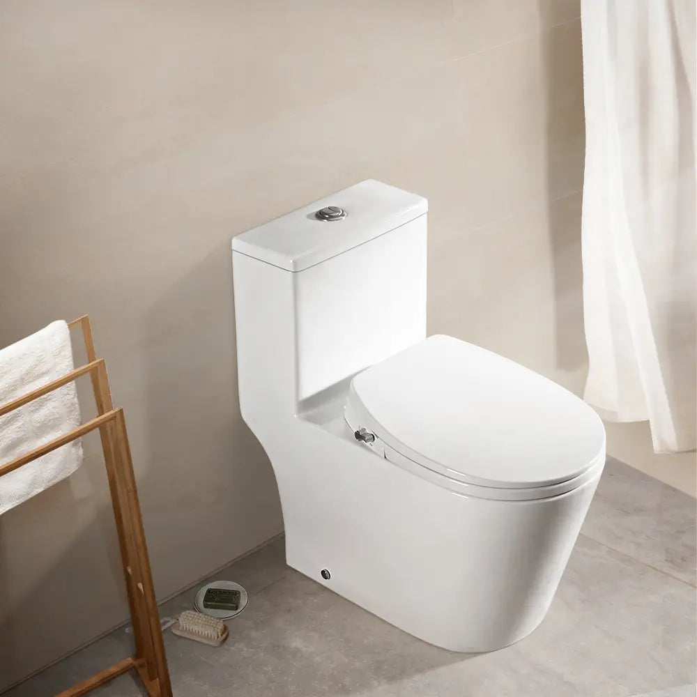 Non-electric bidet seat providing a refreshing clean with adjustable water pressure