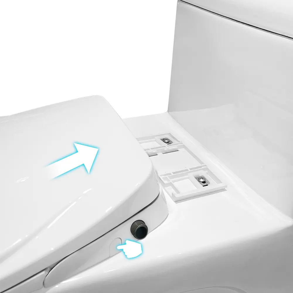 Adjustable water control on non-electric O-Shape Bidet Seat