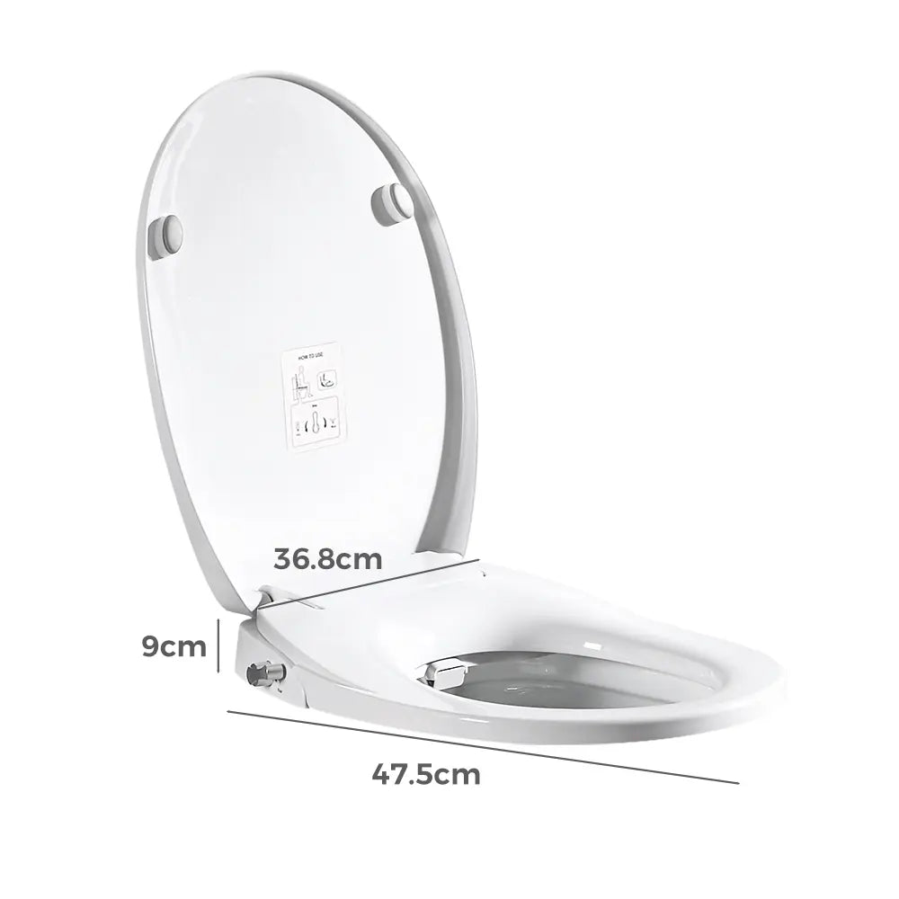 Non-Electric O-Shape Toilet Bidet Seat height features