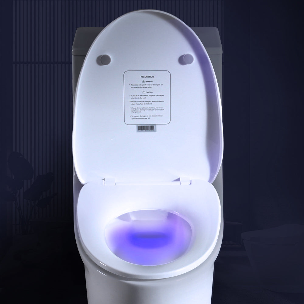 Heated V-Shape Toilet Seat with Auto Night Light