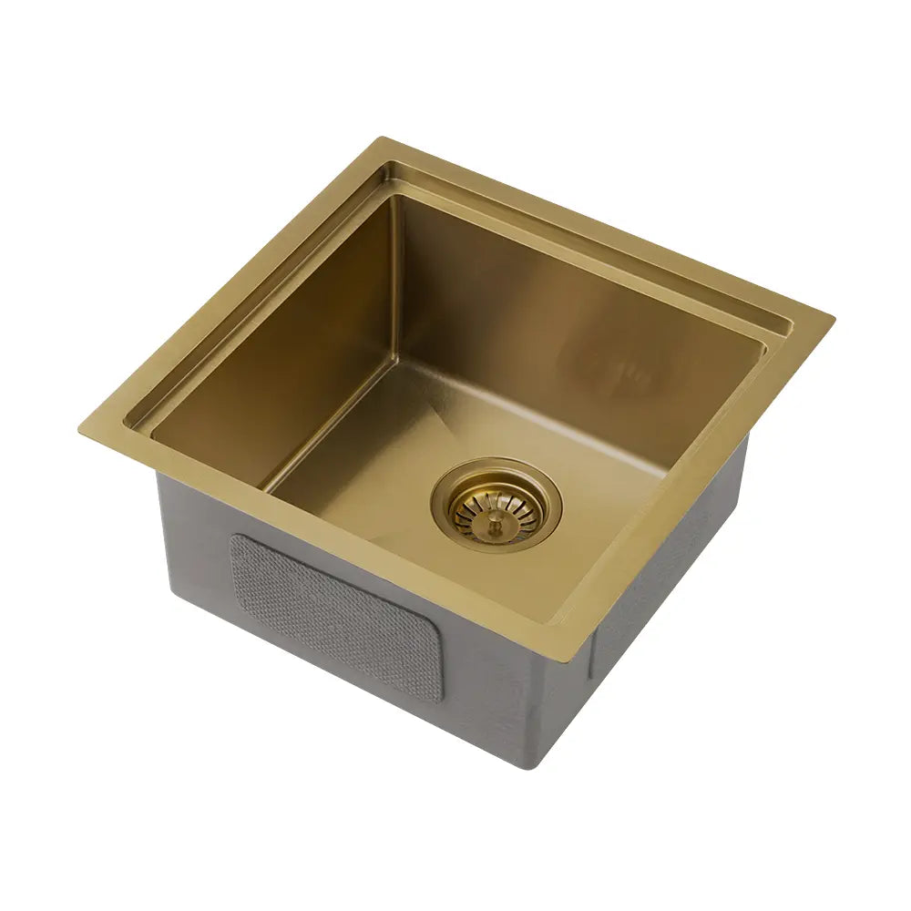 Compact single bowl Sima-Plus Sink  in gold