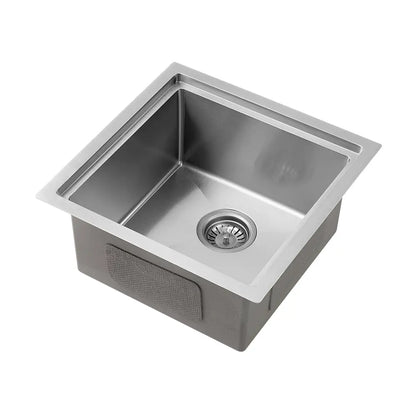 Compact single bowl Sima-Plus Sink  in silver