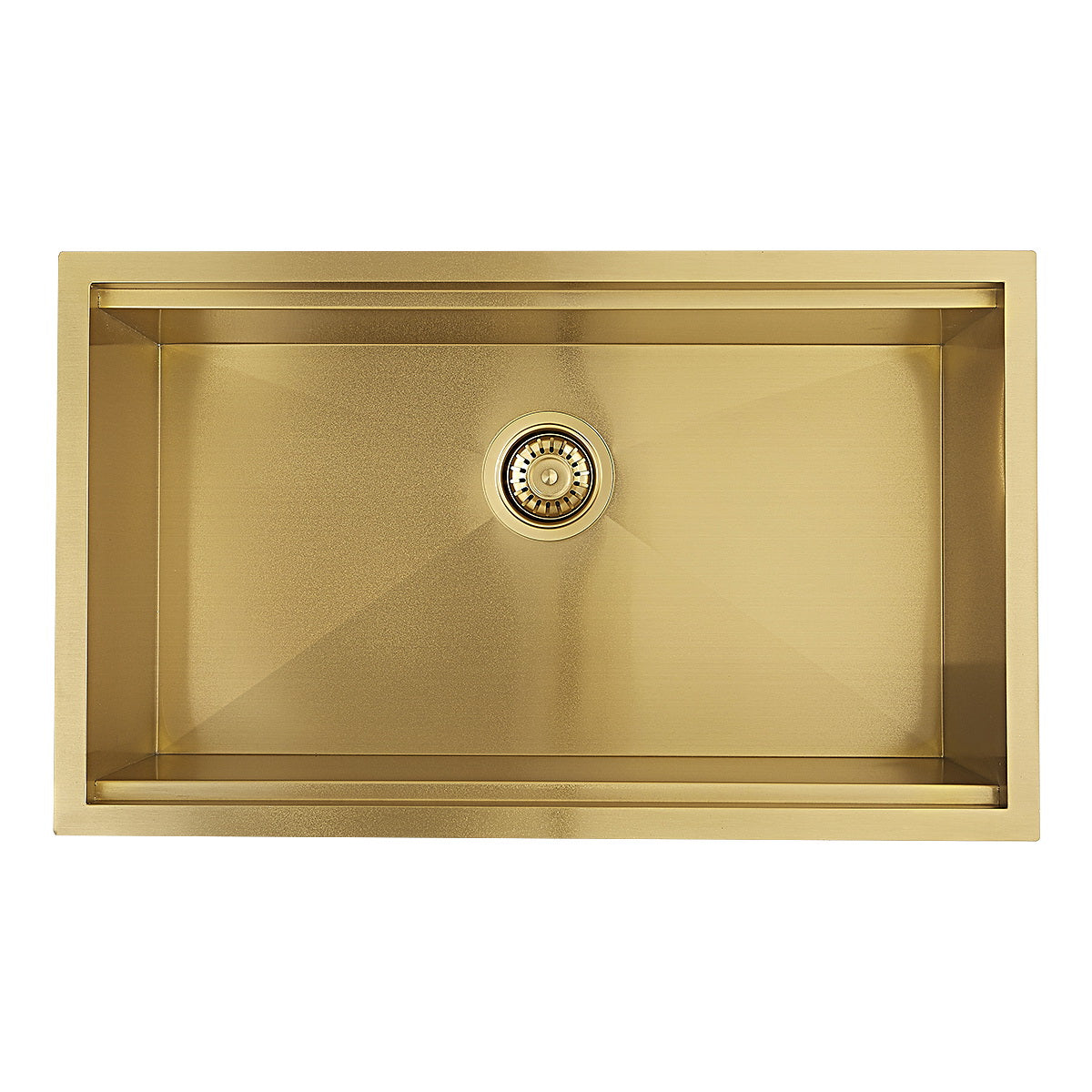 Stainless steel Sima-X 600x450mm sink in gold