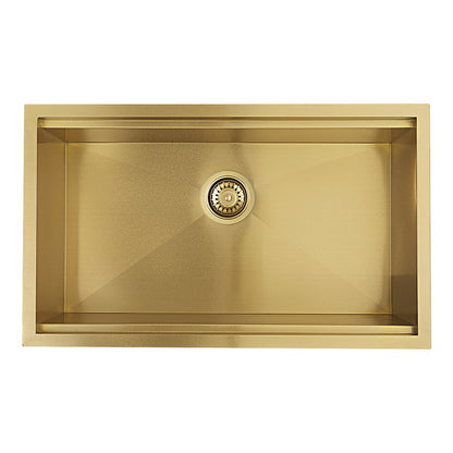 Stainless steel Sima-X 600x450mm sink in gold